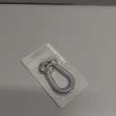 Hillman Expandable Coil with Metal Clip, Pack of 1, Grey
