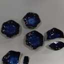 VanEnjoy Blue Flower Plates Ceramic Floral Dishes Small Dipping Sauce Cups Soy Sauce Dish Prep Bowls - Set of 5