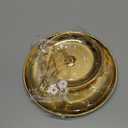 uxcell 1 Set 2-Tier Cupcake Stand Holder, Round Tiered Serving Tray Stainless Steel Cup Cake Stand for Dessert Fruit Table Birthday Party Decoration Display, Gold