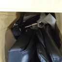 COLAMY Office Chair with Retractable Footrest, Ergonomic High Back Design Executive Computer Desk Chair with Removable Lumbar Pillow, 90-135Reclining, Thick Bonded Leather for Home Office Work, Black