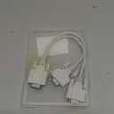 DB9 Y Splitter Cable RS232 Serial Cable 30 cm Straight Through DB9 9 Pin 1 Male to 2 Female Monitor Computer Cables for Data PC Communication Connect Serial Interface Devices (White)