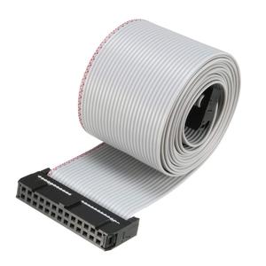 uxcell IDC Gray Wire Flat Ribbon Cable 26 Pins 128cm Length 2.54mm Pitch Type-B