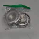 Mason Jar Shaker Lids 316 Stainless Steel Wide Mouth Mason Jar Mesh Sprouting Strainer Lids Kits for Mason Jars Canning Lid 4 Pack Silver