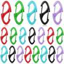 Moxweyeni 20 Pcs Zipper Clip S Carabiner Clips, 1.6 in, Multi Colors