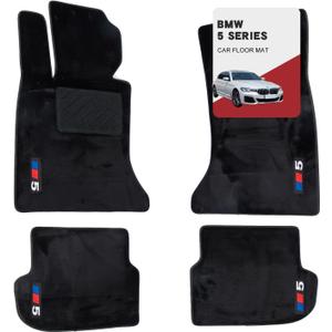 Custom 3D Car mats for BMW 5 Series 2011-2013 (528i, 535i, 550i, M5) Wool Carpet Car Mats - Luminous, Anti-Slip, All-Weather Full Coverage with Custom Logo