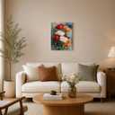 Rose Canvas Wall Art, Vintage Floral Pictures Wall Decor, 16x20 Inch