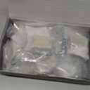 Amerdeco 10 Pack Brushed Gold Cabinet Knobs 1.46 Inch(37mm) Single Hole Cabinet Handles Rectangle Dresser Knobs Drawer Knob for Bathroom Cabinets