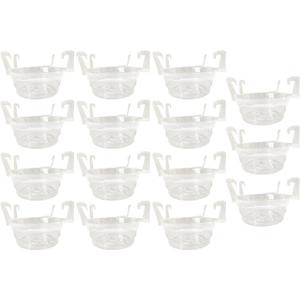 15Pcs Flower Pot Tray with Hook for Water Drainage Gardening Plant Pot Saucers for Indoor, 10inch