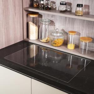 Clear Silicone Mat for Kitchen Counter, Waterproof Non Slip Countertop Protector Mat, Large Heat Resistant Silicone Place Mat, Silicone Table Mat, 23.42" *15.67"*1MM, Clear
