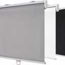 SHADEMOON Cordless Blackout Window Roller Shades, Pull Down Spring System Indoor Blinds, Room Darkening Waterproof UV Blocking Thermal Insulated Fabric for Home Office (Grey, Width 14", Height 72")