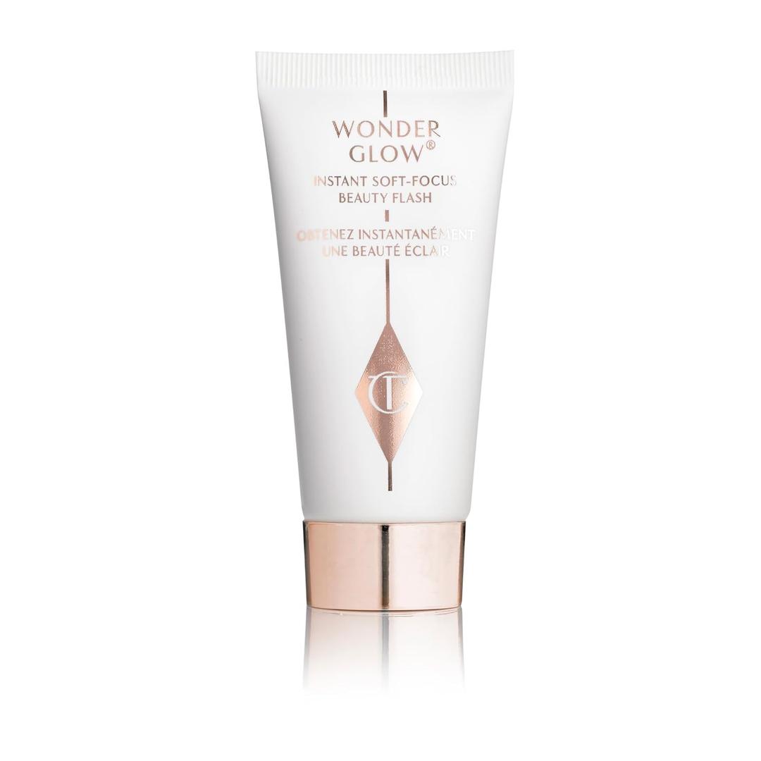 Charlotte Tilbury Wonderglow Face Primer - Soft-Focus, Illuminating Dewy Primer to Hydrate & Blur the Look of Imperfections, Fine Lines & Wrinkles - Infused with Hyaluronic Acid & Rosehip Oil
