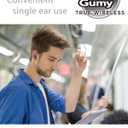 JVC Gumy True Wireless Earbuds, Bluetooth 5.3, Charging Case, 24-Hour Playback, IPX4 Water Resistant, Comfortable Secure Fit with XS/S/M/L Earpieces, Built-in Mic for Calls, iPhone/Android/PC - HAA7T2