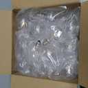 50Pack Plastic C7/G40 Replacement LED Light Bulbs - 0.6W Equivalent to 7W Incandescent Bulbs 2700K, E12 Screw Base Shatterproof & Waterproof LED Globe Light Bulbs for Outdoor String Lights