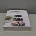 3 Tier Fruit Basket for Kitchen, Fruit Bowl Holder, Detachable Fruit Storage Baskets Stand for Counters Kitchen Countertop Dining Table