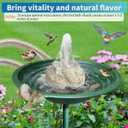 SAC SMARTEN ARTS Fountain for Bird Baths for Bird Bath Fountain with 7.5W Water Pump Resin Granite Rock Water Feature for Garden Patio Lawn Hummingbird Birdbath Fish Tank and Aquariums