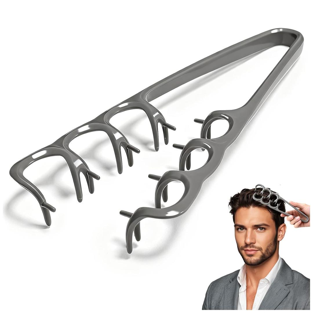 New Upgrade Texture Combs for Men and WomenVolumizing Wide Tooth Hair Styling Comb, Curly Hair Comb for Fluffy Volume (Grey)
