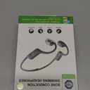 Swimming Bone Conduction Headphones with Night Safety Light, IP68 Waterproof 32G MP3 Memory, Soft Silicone Underwater Headphones,Submersible Sport Earbuds/Earphones for Swimming Diving-Obsidian Black