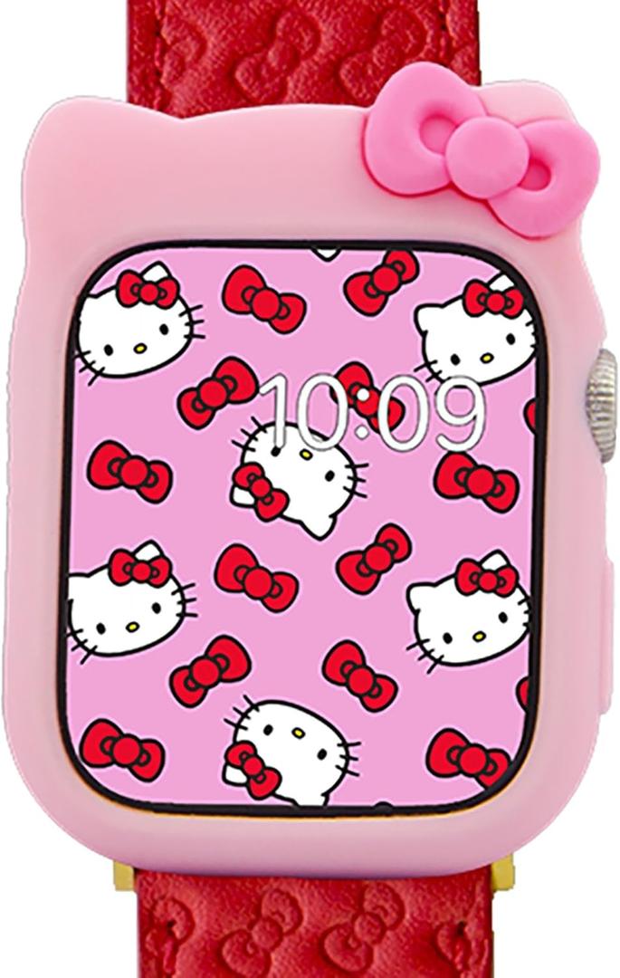 Sonix x Sanrio Apple Watch Cover | Bumper Case for Apple Watch | Protective Silicone Cover | Fits 38mm/40mm/41mm | Hello Kitty - Pink