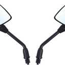 Mamiko 8MM Motorcycle Mirrors Universal for 7/8"Handlebars Bike Mirror Compatible with ATV Snowmobile Scooter Moped Dirt Bike Sportsman - Convex Mirrors