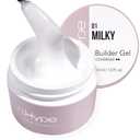 IN.HYPE UV/LED Professional Hard/Builder Gel for Nail Extension/Strengthening/Overlays File Off (MILKY)