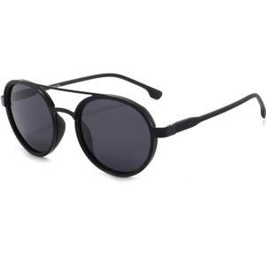 Trendy Black Aviator Polarized Men's Sunglasses UV 400 Protection 8929