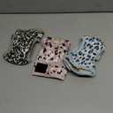 Langsprit Washable Female Dog Diapers - Doggie Reusable Diapers for Doggy Puppy Female in Period - Highly Absorbent Dog Heat Panties Leopard S