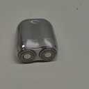 2026 New Model Mini Dual-Head Electric Shaver, Electric Mini Portable Razor, Pocket Size Washable Double Head Razor, Rechargeable Waterproof Compact Electric Shaver for Home, Car, Travel (Silver)