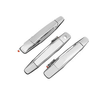 3Pcs Exterior Chrome Door Handle Front Rear Driver & Passenger Side | for 2007-2014 Chevy Silverado Suburban Tahoe Avalanche, GMC Sierra Yukon, Cadillac Escalade | Replaces# 22738721, 22738722
