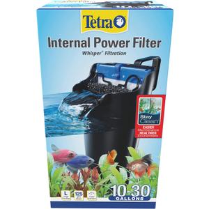 Tetra Whisper Internal Filter 10 To 30 Gallons, For aquariums, In-Tank Filtration With Air Pump
