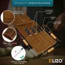 ELIZO Leather Knife Roll Bag Professional Chef Knife Case, Durable Knife Sheath Holder, Cooks & Culinary Tools Carrying Storage, Portable Knife Wrap - 4 Slots
