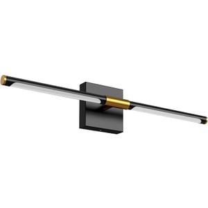 PETLIK Modern Bathroom Vanity Light 24 Inch, Rotatable, 18W Dimmable 6CCT Led Bathroom Light Fixture Over Mirror, Black Bar Vanity Light for Mirror FCC Certificated