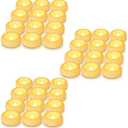 Aignis 36pcs Flameless LED Floating Candles Battery Operated, 120+ Hours Glow Time, 3 Inch Ivory Plastic Tealights, Cozy Light for Romantic Pool/Bathtub/Hot Bath/Wedding Centerpiece Decor