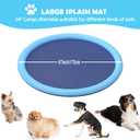 Splash Sprinkler Pad for Dogs Kids,Thicken Dog Pool with Sprinkler,Pet Outdoor Play Water Mat Toys for Dogs Cats and Kiddie-59’’