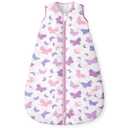 Yoofoss Baby Sleep Sack 6-12 Months, 1.5 Tog Baby Wearable Blanket with 2-Way Zipper, 100% Cotton Organic Fabric Winter Infant Sleeping Sack, Warm Soft Comfy (Medium)