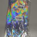 FunnyPars 4 Pack Iridescent Plastic Tablecloths, Shiny Disposable Laser Rectangle Table Covers, Holographic Foil Tablecloth Iridescent Birthday Party Supplies Decorations