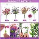 Hommyea Artificial Fake Flowers for Outdoors 12 Bundles Faux Silk Flower Spring Decoration Artificial Fake Plants Outdoor Plastic Flowers UV Resistant No Fade for Home Planter Porch Patio Yard Decor