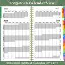 Large 2026 Planner with 7 months 2025, 8.5 x 11 Monthly, Weekly, Daily Planner with Colorful Tabs, 19 Months Calendar Agenda College School Supplies for Student Teacher Organizer(Green)