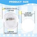 100 Pack Acrylic Button Pins Badge, 35mm/1.38 Inch Clear Pins Buttons Badges Kit, DIY Acrylic Pin Buttons with Blank Round Paper