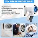 Upgraded WH11X29539 Washer Drain Pump for GE Front Load Washer - Fits GFW550SSN0WW GFW510 GFW550 GFW650 GFW850 Series - Replace WH11X39237 AP6986715 PS16217203 EAP16217203 PD00065822 B25-3A04