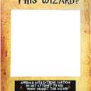 LaVenty Have You Seen This Wizard Photo Booth Prop Wizard Inspired Photo Booth Frame Wizard Birthday Party Photo Booth Props for Wizard Theme Party Decorations (Multi Color)