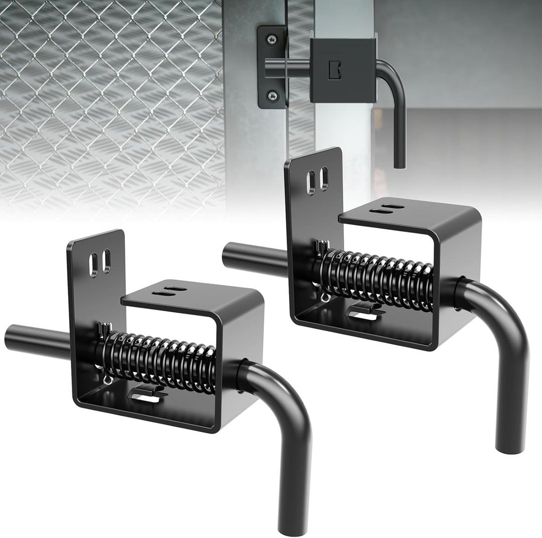 2 Pack Heavy Duty Trailer Gate Spring Latch Complete Kit 847 Replacement for Carry-On Trailer Ramp Gate Latch