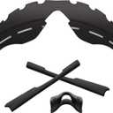 1.6MM Polarized Replacement Lenses & Rubber Kits for Oakley M2 Frame Family Sunglasses (Carbon Black - Polycarbonate Polarized)