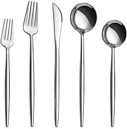 AOOSY Silverware Set, Luxury Royal 13 Pieces Stainless Steel Flatware Set Stainless Steel Steak Knife and Spoon Fork Cutlery Set for Home Kitchen and Restaurant, Serving for 4
