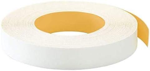 EDGE SUPPLY EASYEDGE White PVC 3/4 Inch X 25 Ft Roll of Edge Banding - Peel and Stick Strong Adhesive, Easy Application - Flexible and Durable Edging for Furniture Restoration, Made in USA