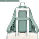 Tanweibago Mini Nylon Women Backpacks,11L Small Ladies backpacks Casual Lightweight Women Shopping Travel Daypack (Light Green)