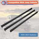 Bed Side Trail Rail System Tie Down Rail Compatible with Jeep Vehicle 2020-2025 Gladiator, Replace #82215956