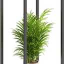 34" Tall Plant Stand Indoor, 2-Tier Modern Plant Shelf, Corner Flower Pot Holder Organizer for Living Room Balcony Patio Garden (Rustic Brown)