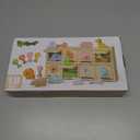 Montessori Toys for 2 year Old,Wooden Keys and Locks Set With 8 Wooden Animals and Keys,Learning Fine Motor Skills Toys for Toddlers,Preschool Educational Sorting Toys for 1-3 Boys and Girls Gift