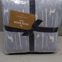 Eddie Bauer - Flannel Sheets Queen Size, Anti-Pilling & Wrinkle Resistant Cotton, Touchably Soft for All-Season Comfort - Bed Sheets with Matching Pillowcases & Fitted Sheet (Birch Forest Light Blue)