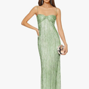 PYEFA Glitter Mermaid Prom Dress 2026 Pleated Spaghetti Straps Long Formal Evening Dresses for Women, Size 5/6